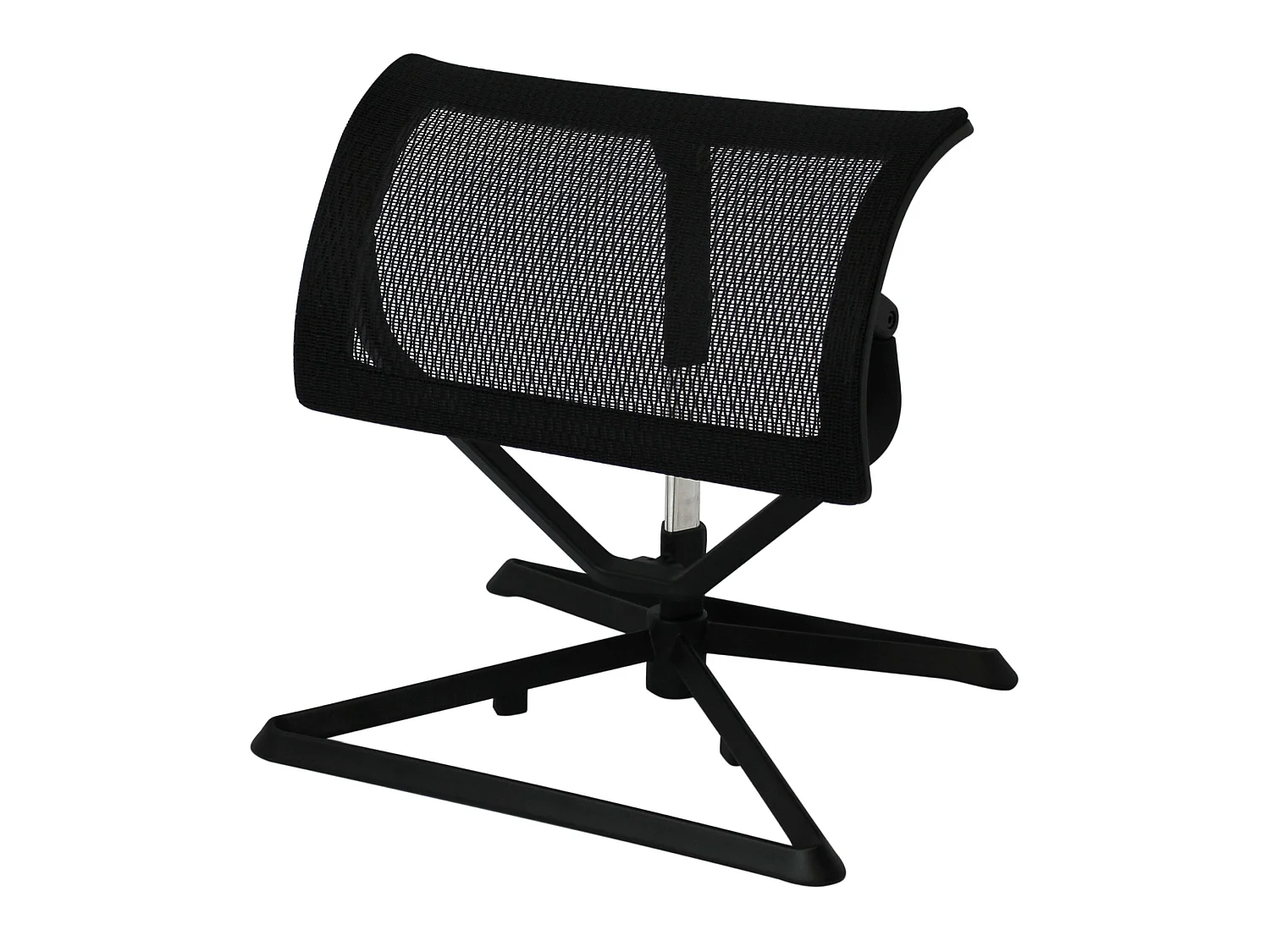 Poggiapiedi da Scrivania Tessuto Nero Regolabile Computer Ufficio