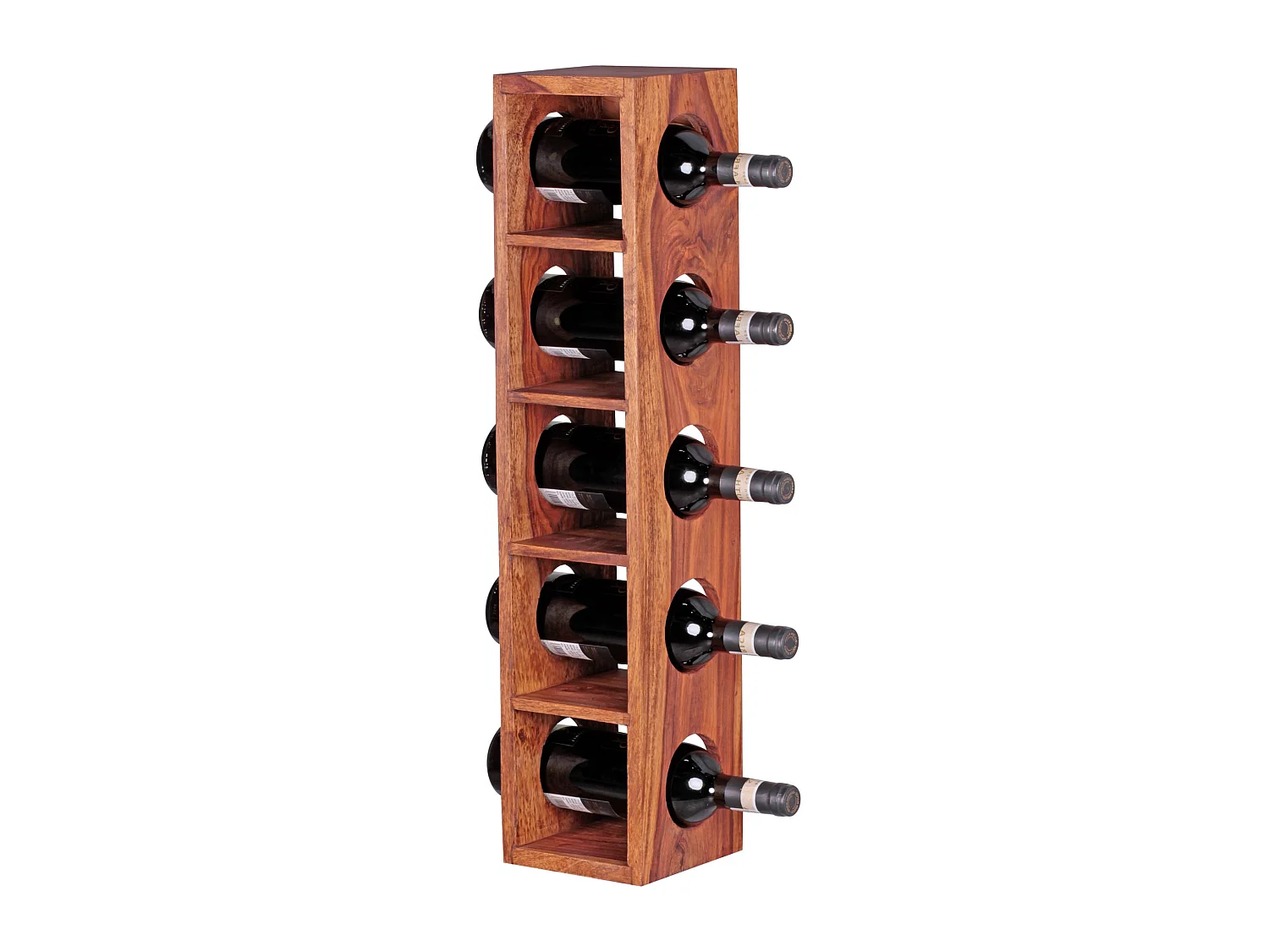 Casier à vin Bois Massif Porte-bouteilles de vin Range bouteilles 70 cm