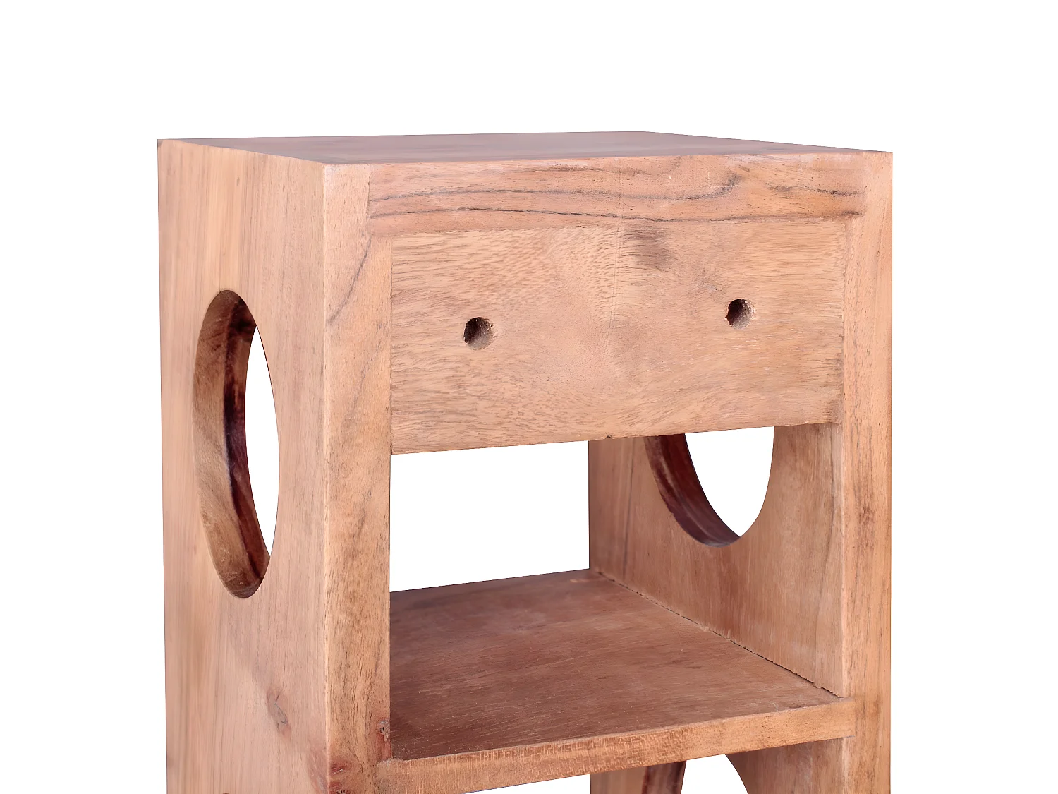 Cremagliera del vino 15 x 70 x 15 cm legno massello per 5 bottiglie