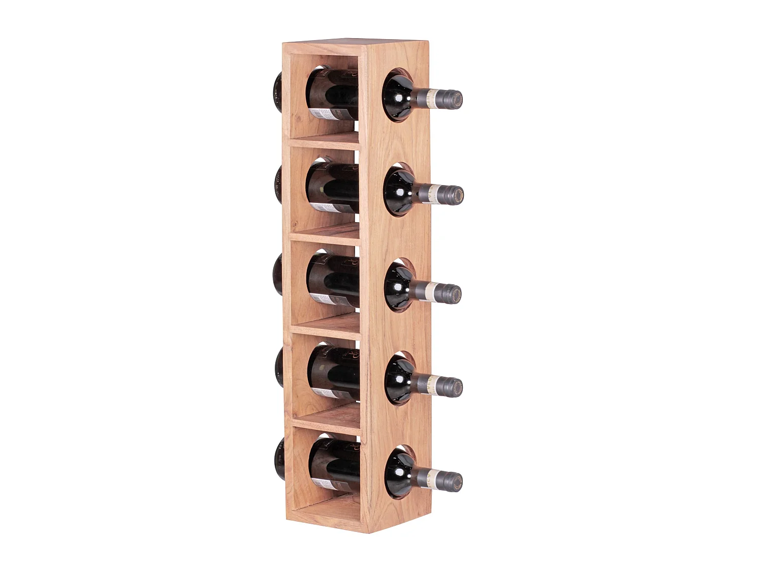 Casier à vin Bois Massif Porte-bouteilles de vin Range bouteilles 70 cm