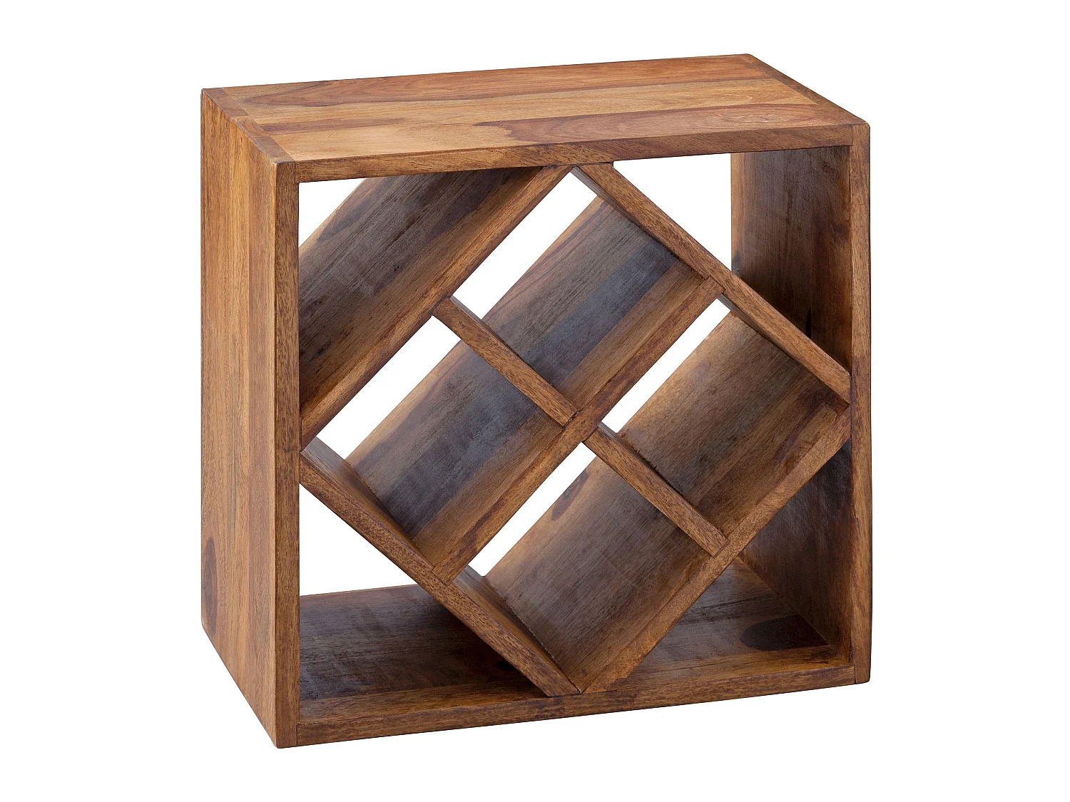 Casier à vin Bois Massif Porte-bouteilles de vin Range bouteilles 40 cm