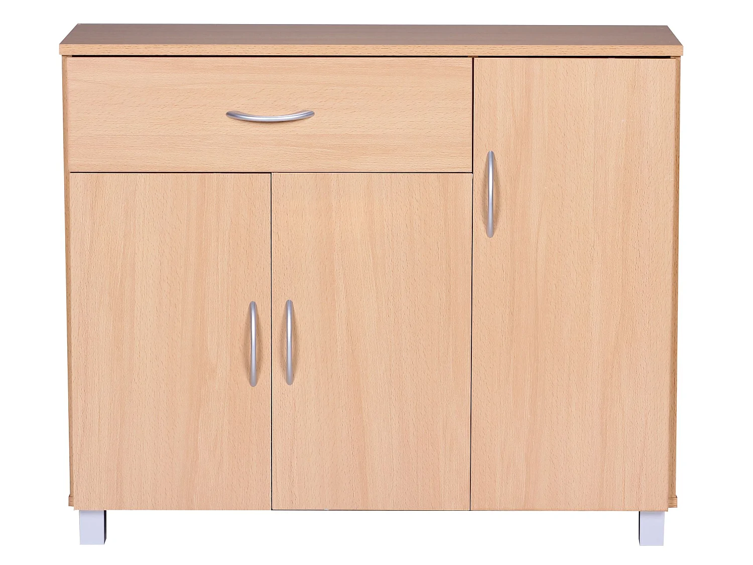Sideboard 90x75 cm Kommode Anrichte 3 Türen 1 Schublade kleiner Schrank
