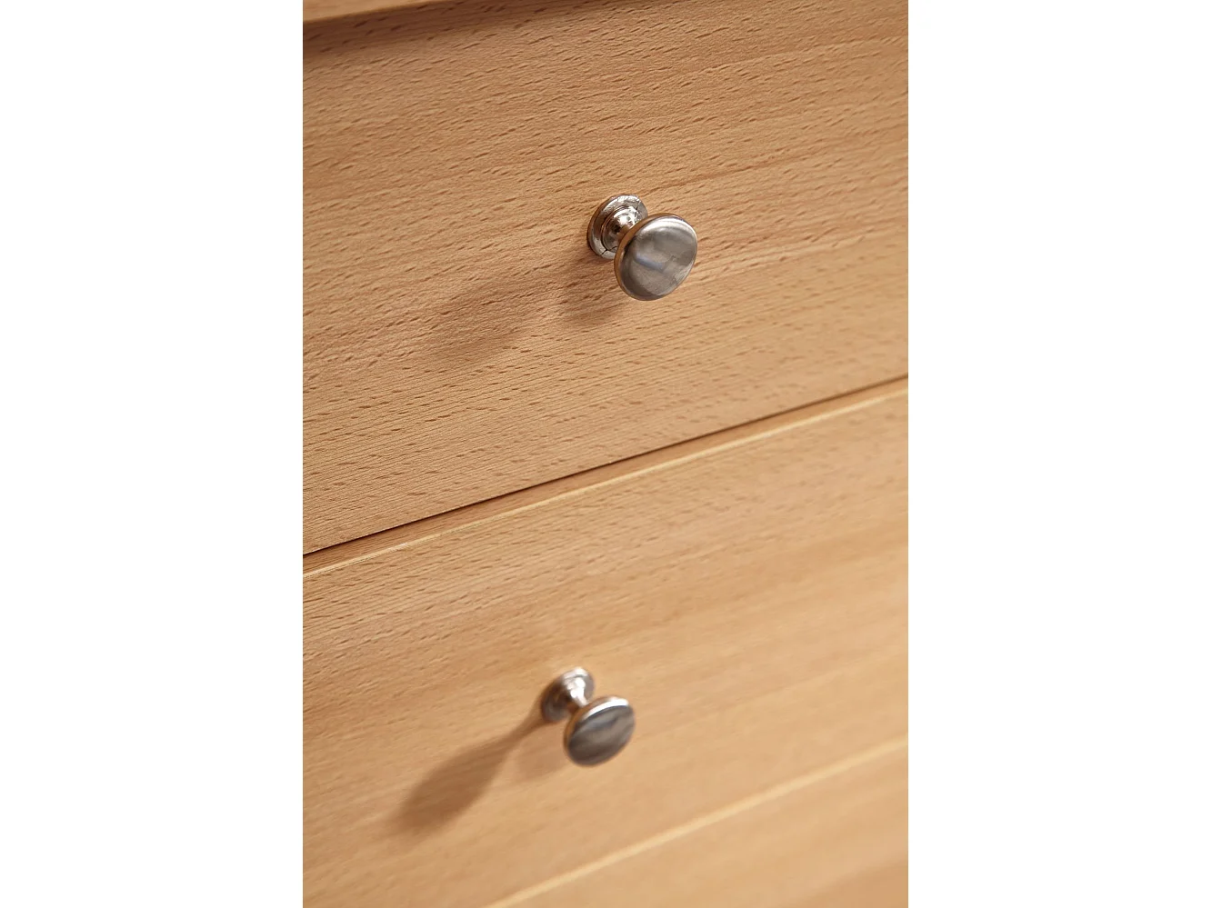 Buffet Commode 60x70x35cm avec 5 tiroirs Bois Étagère fermée Armoire