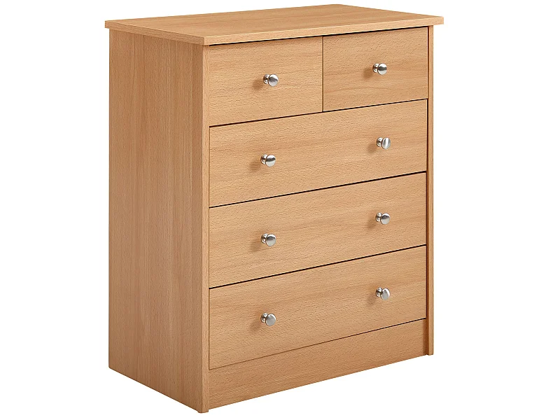 Cassettiera 60x70x35 cm con cinque cassetti Soggiorno Credenza Moderna