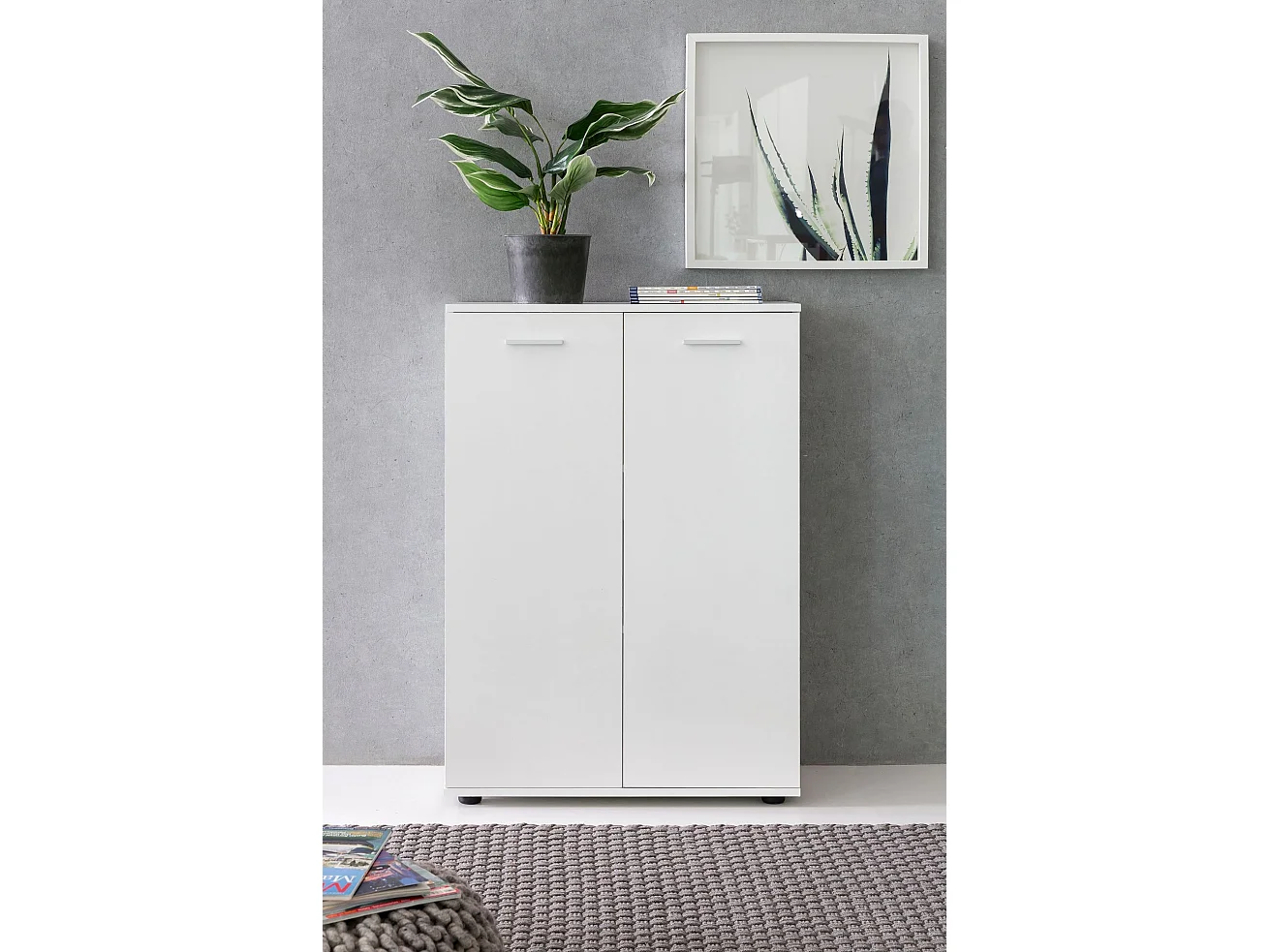 Kommode Anrichte Sideboard Holz Flurschrank mit Türen Flurmöbel Modern