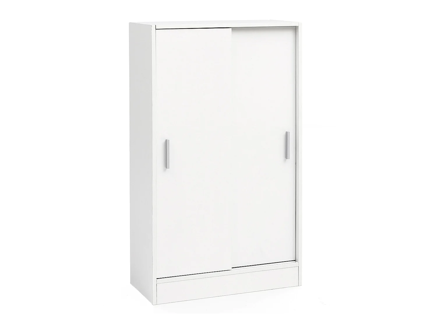 Commode avec 2 portes Armoire 60x107,5x28,5 cm Blanche Buffet Cabinet