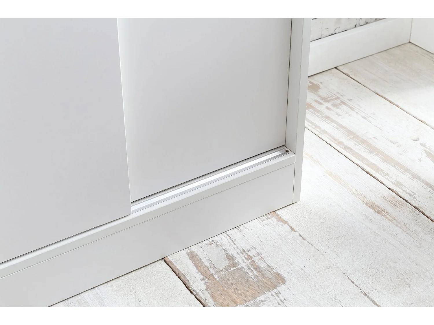 Commode avec 2 portes Armoire 60x107,5x28,5 cm Blanche Buffet Cabinet