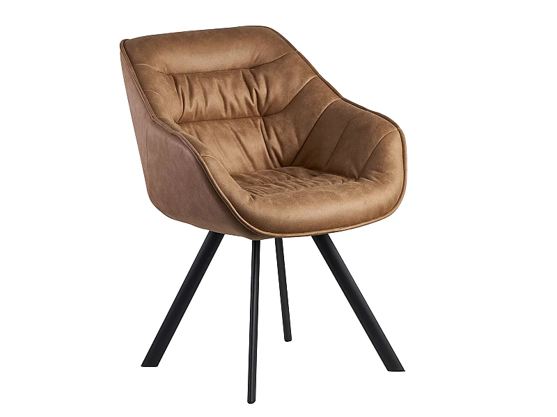 Sedia da pranzo Tessuto Metallo Moderno Imbottito Cucina con Braccioli