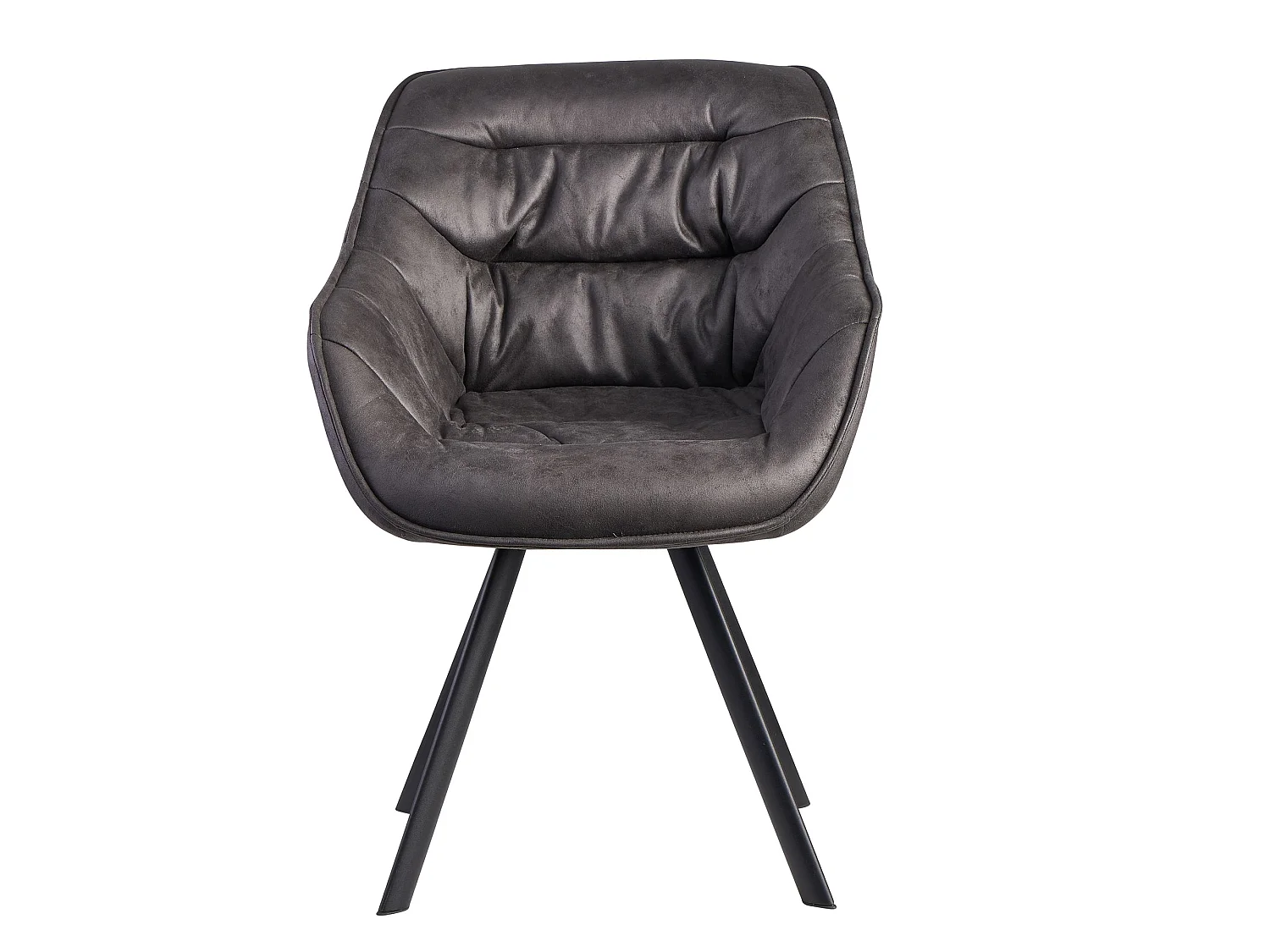 Chaise de Salle à Manger Tissu / Métal Chaise Cuisine Chaise Look Daim