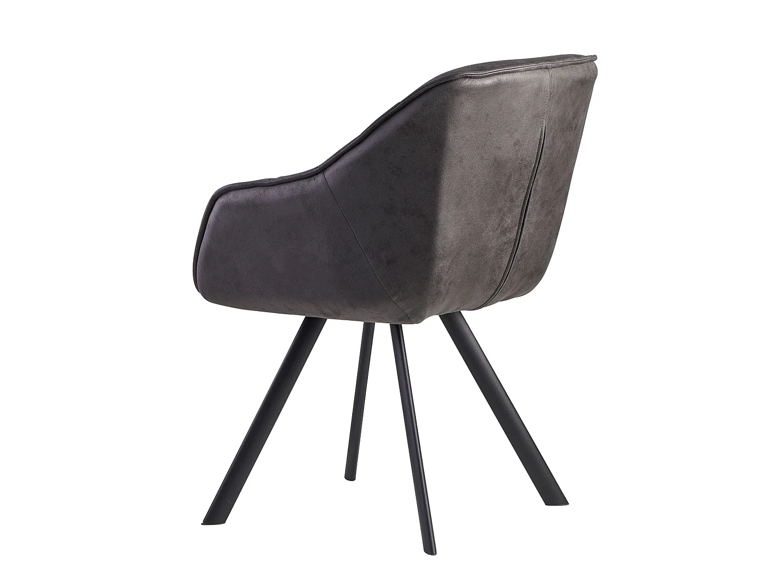 Chaise de Salle à Manger Tissu / Métal Chaise Cuisine Chaise Look Daim