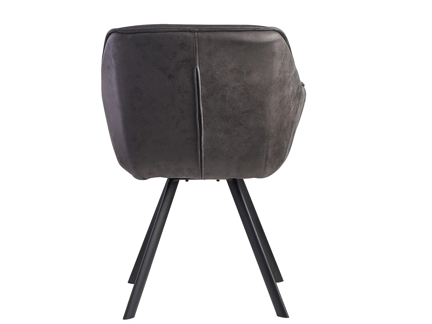 Chaise de Salle à Manger Tissu / Métal Chaise Cuisine Chaise Look Daim