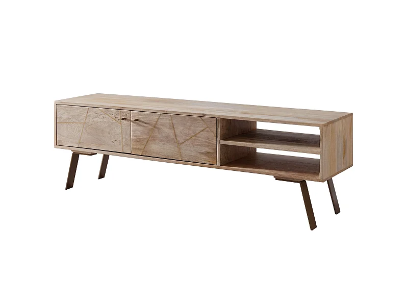 TV Lowboard SIKAR Massivholz Fernsehkommode Landhaus Fernsehschrank groß