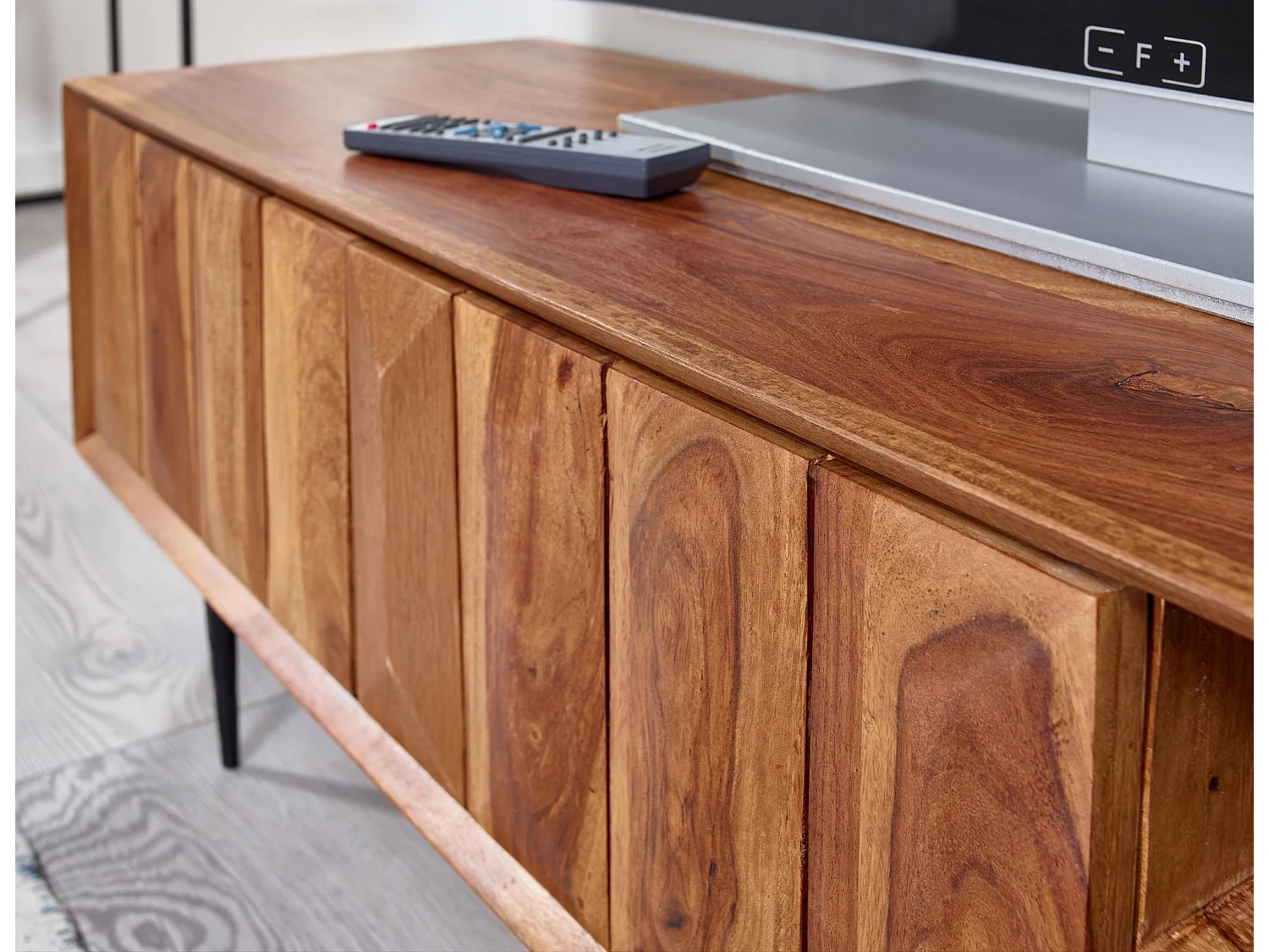 TV Schrank  Lowboard 123x42x35 cm Holz Fernsehkommode Fernsehschrank