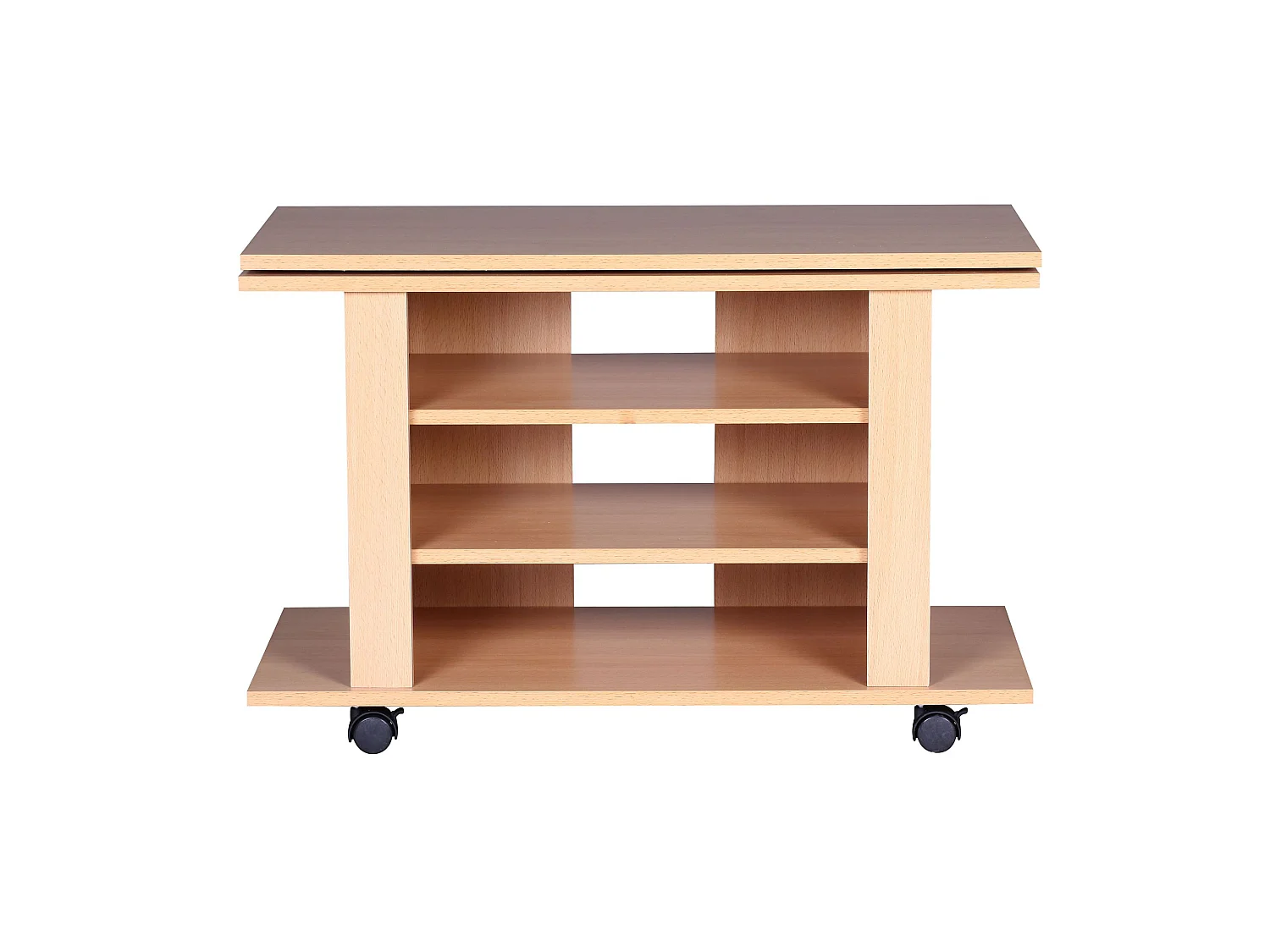 Table de télévision Bois 75x51x38 cm Banc TV Tournant Commode Moderne