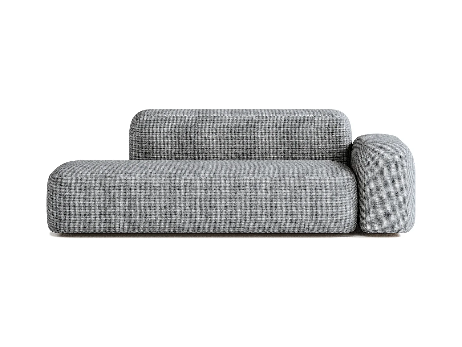 Canapé Max 2/3 Places en Tissu Gris Foncé