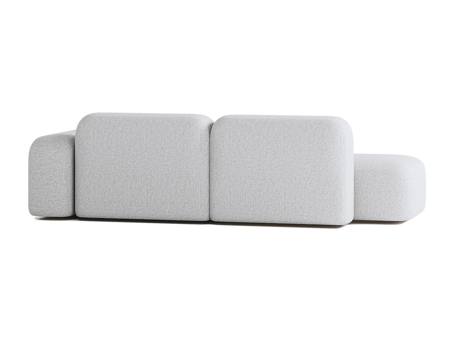 Max modulaire bank 3 zits lichtgrijs