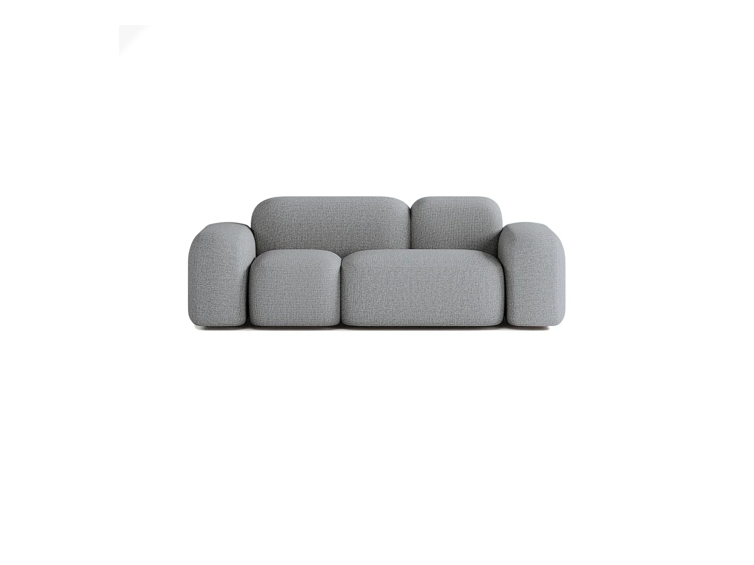 Canapé Max 2 Places en Tissu Gris Foncé