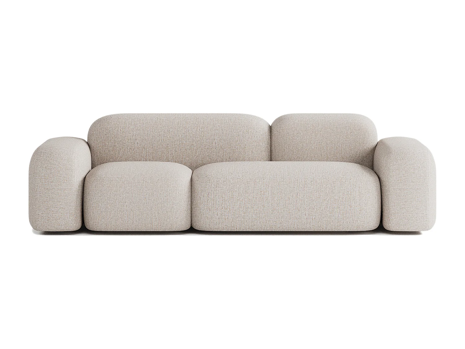 Canapé Max 3 Places en Tissu Beige