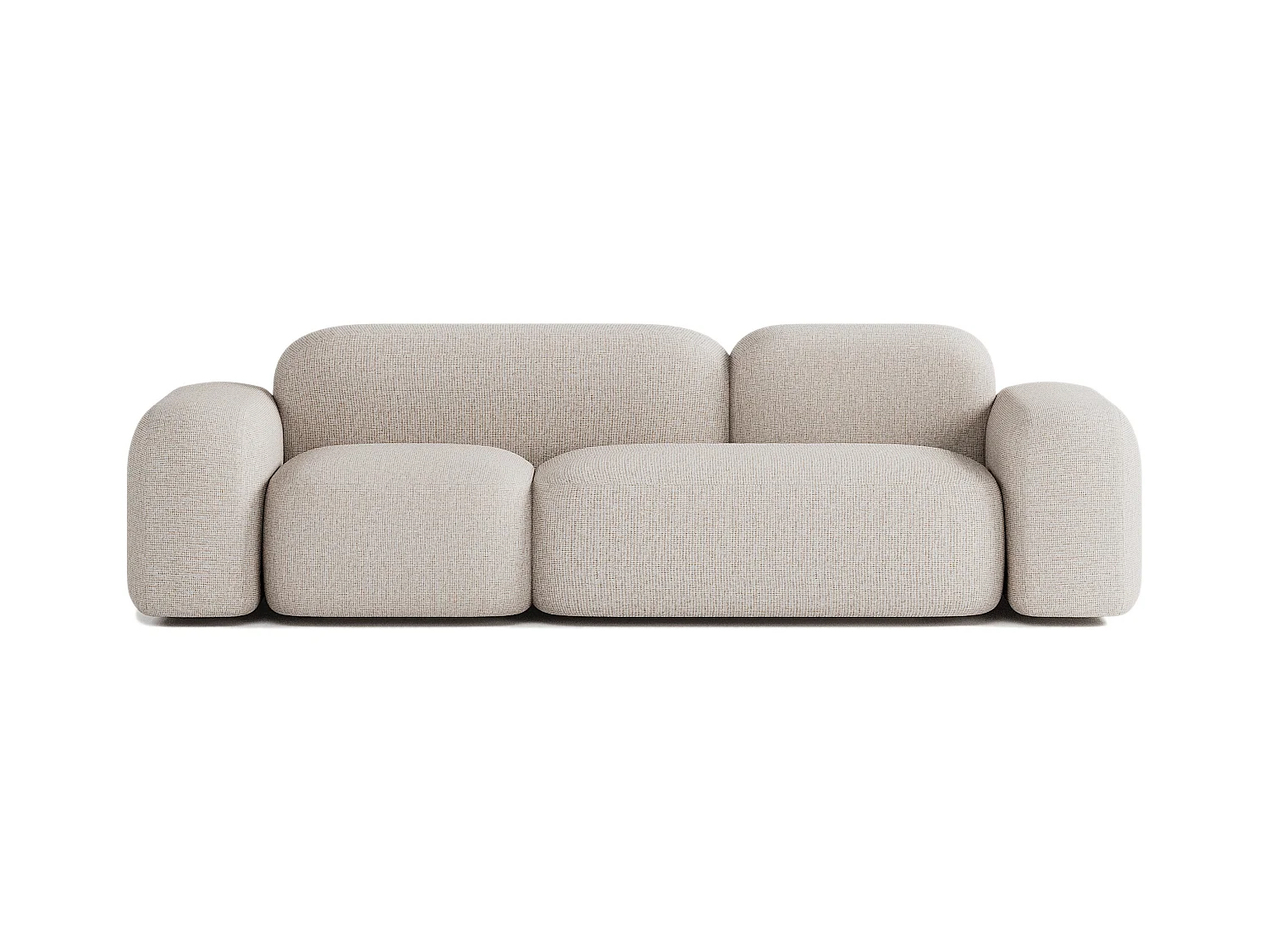 Canapé Max 3 Places en Tissu Beige