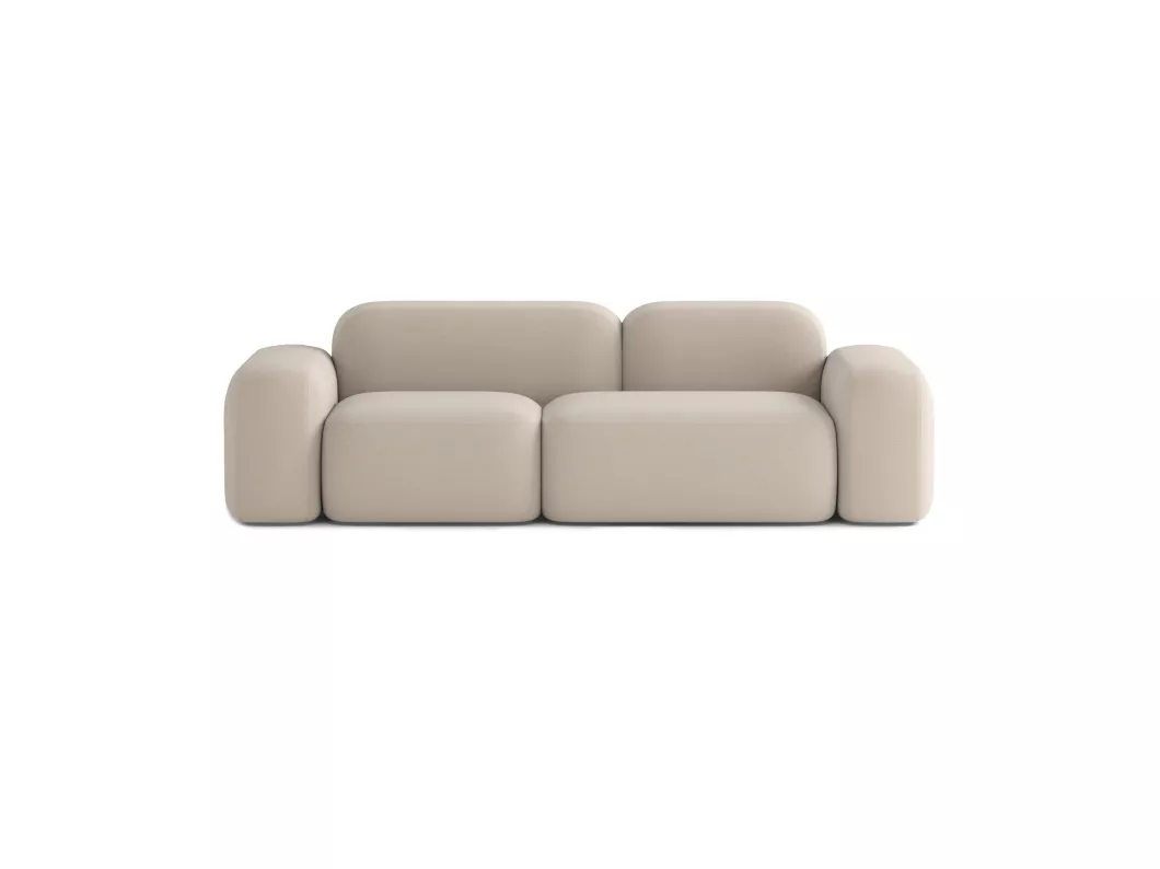 Kauf Unique Modulares 3-Sitzer-Sofa Max aus Stoff, beige