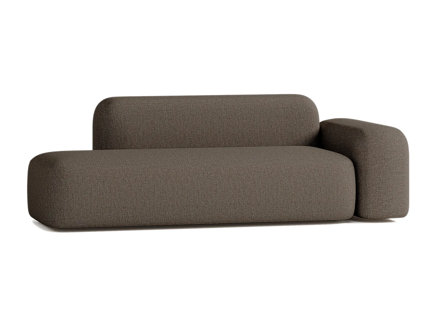 Canapé Max 2/3 Places en Tissu Marron