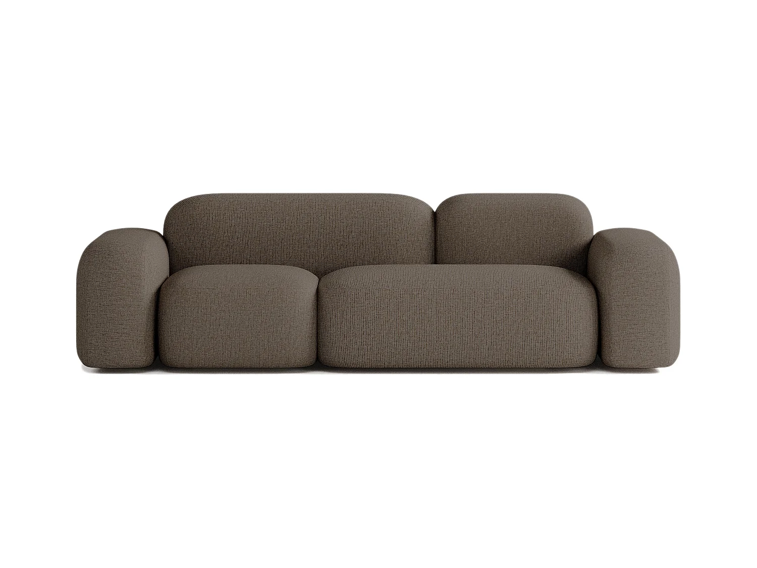 Canapé Max 3 Places en Tissu Marron