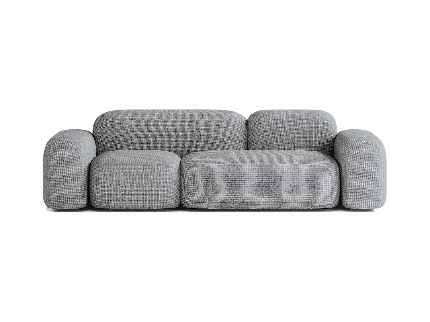 Canapé Max 3 Places en Tissu Gris Foncé