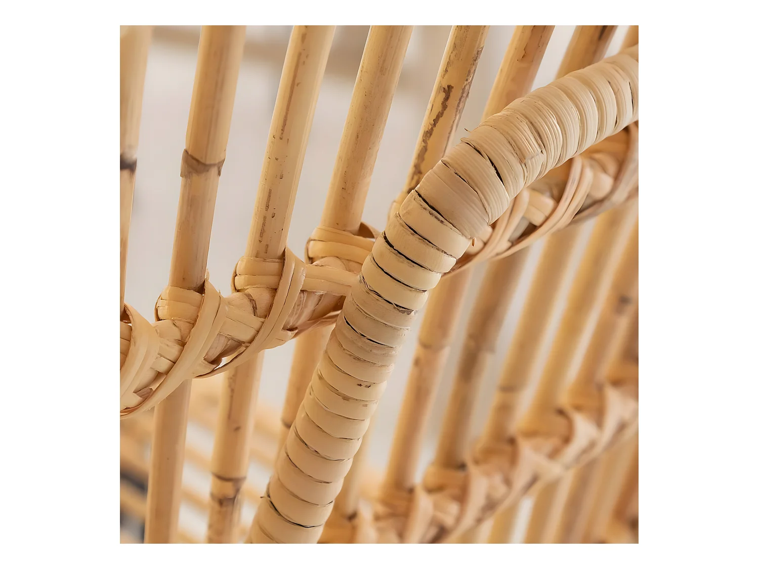 Juego de 2 sillas de ratán y metal Selina para un toque bohemio sofisticado