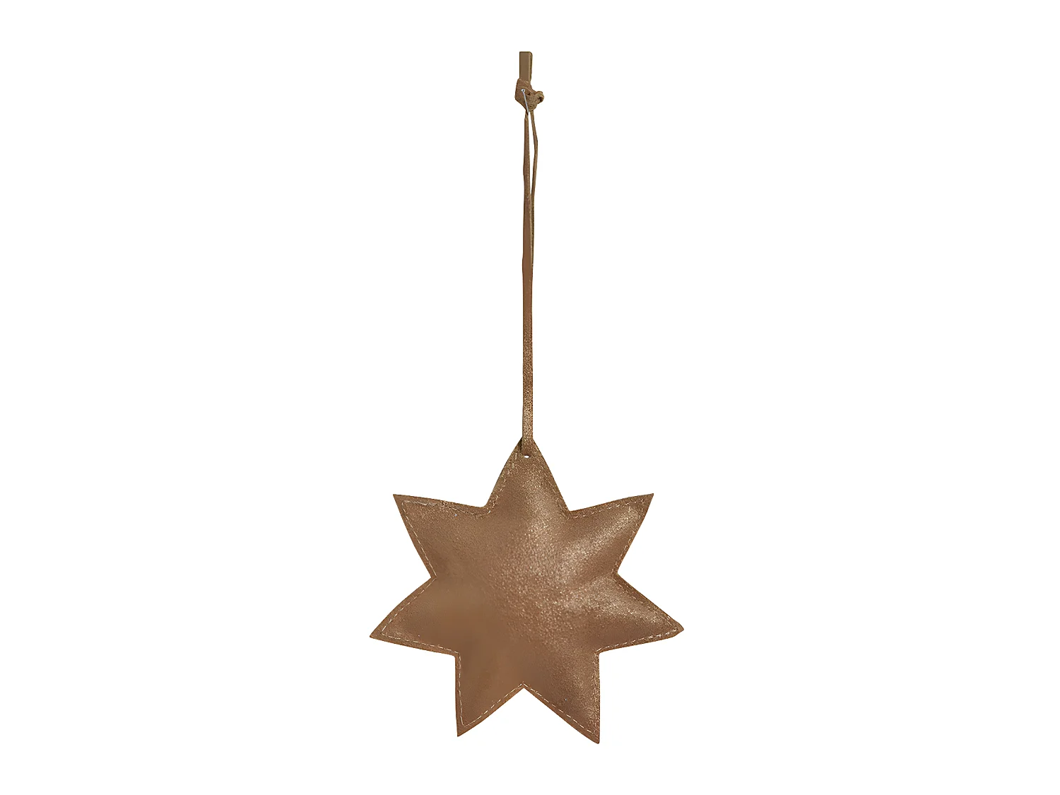 Suspension de Noël Étoile en Cuir