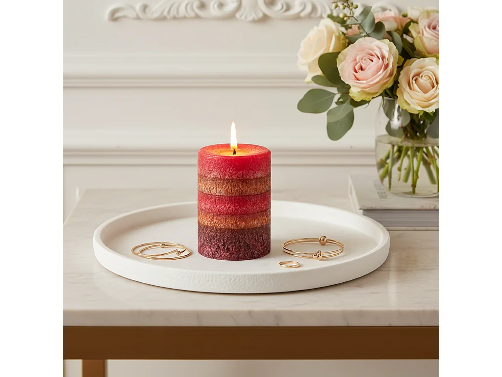 Bougie Parfumée Multi 350g - Rose