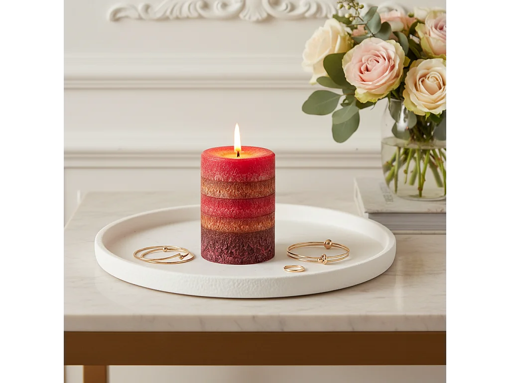 Bougie Parfumée Multi 350g - Rose