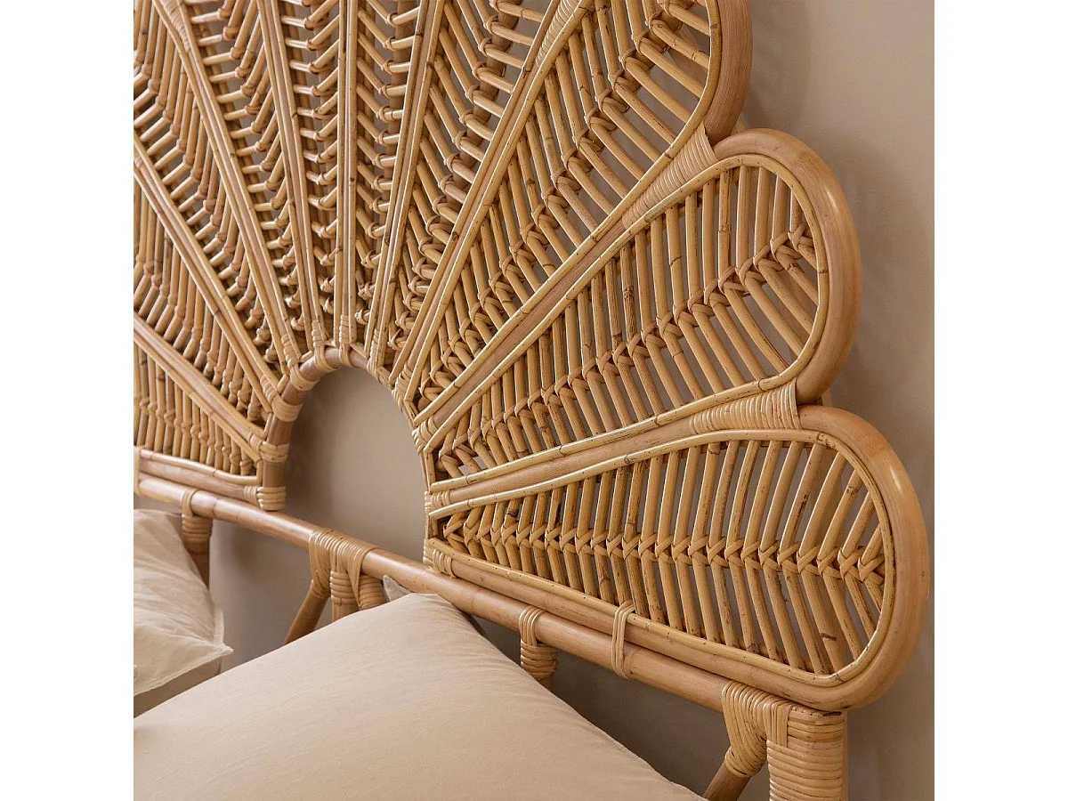 Tête de lit en rotin naturel Rattan