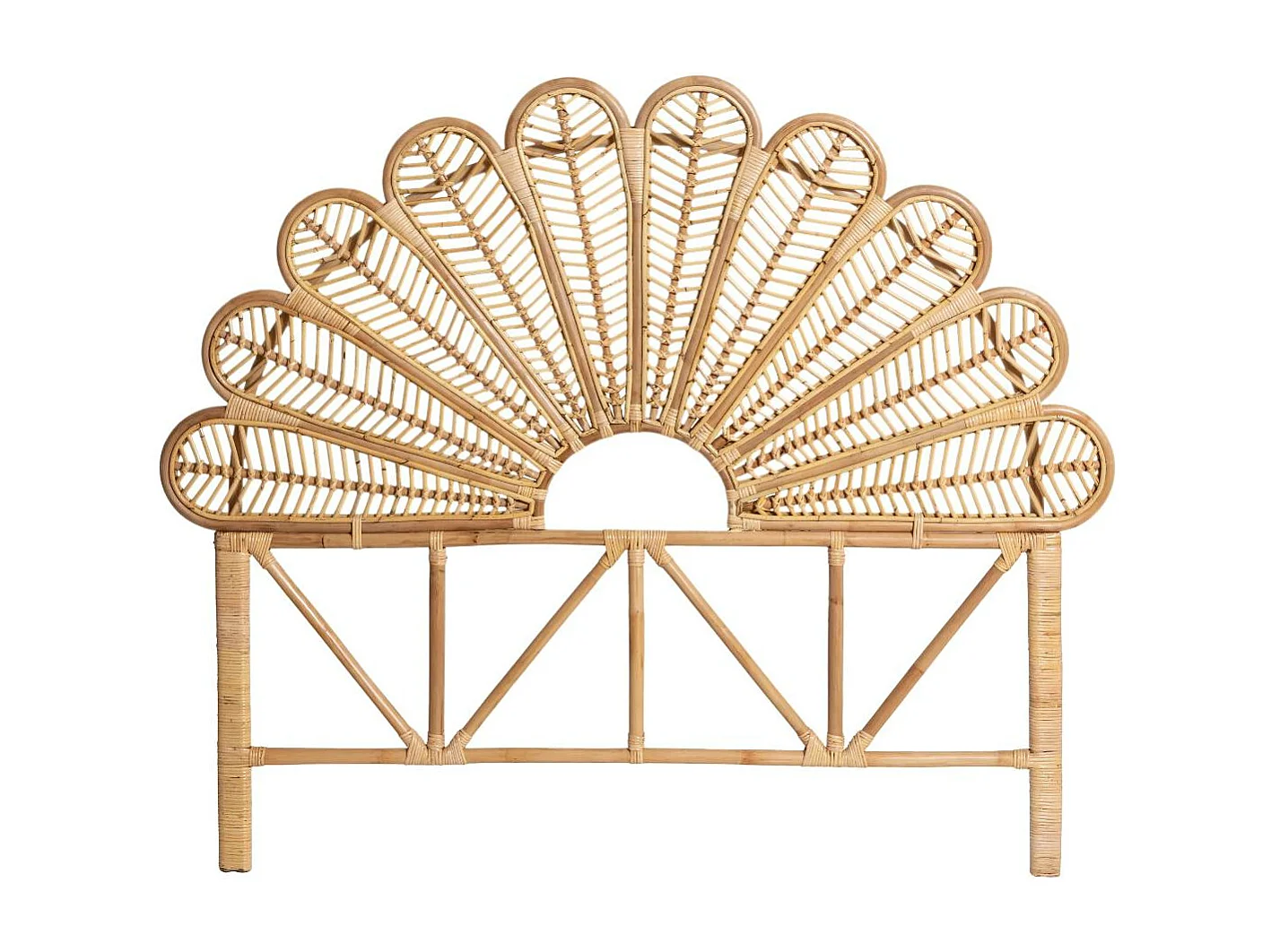 Tête de lit en rotin naturel Rattan