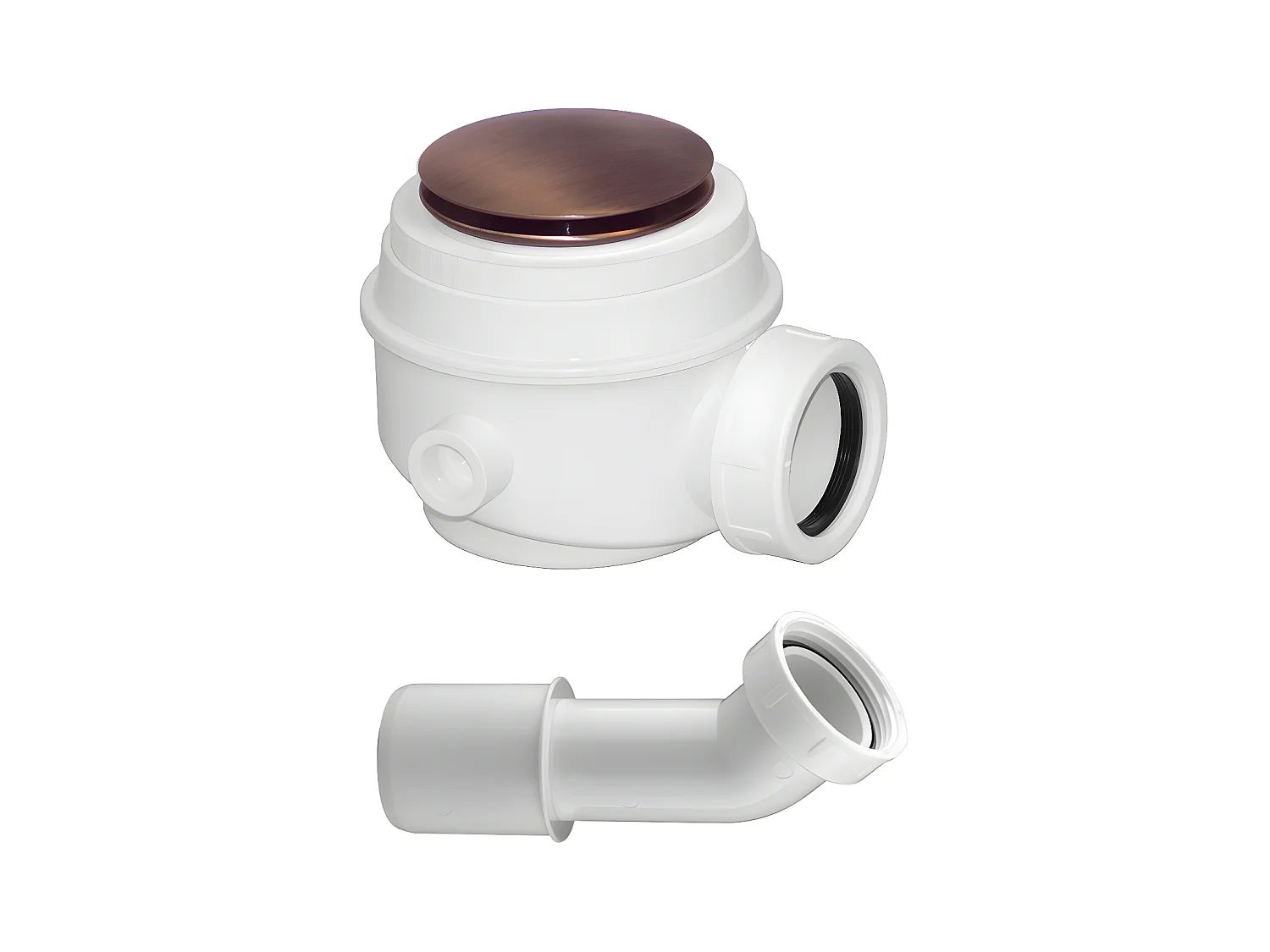 Siphon Pour Baignoire Avec Bonde Cuivre Antique