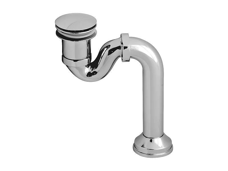 Siphon De Baignoire Décoratif Retro Chrome