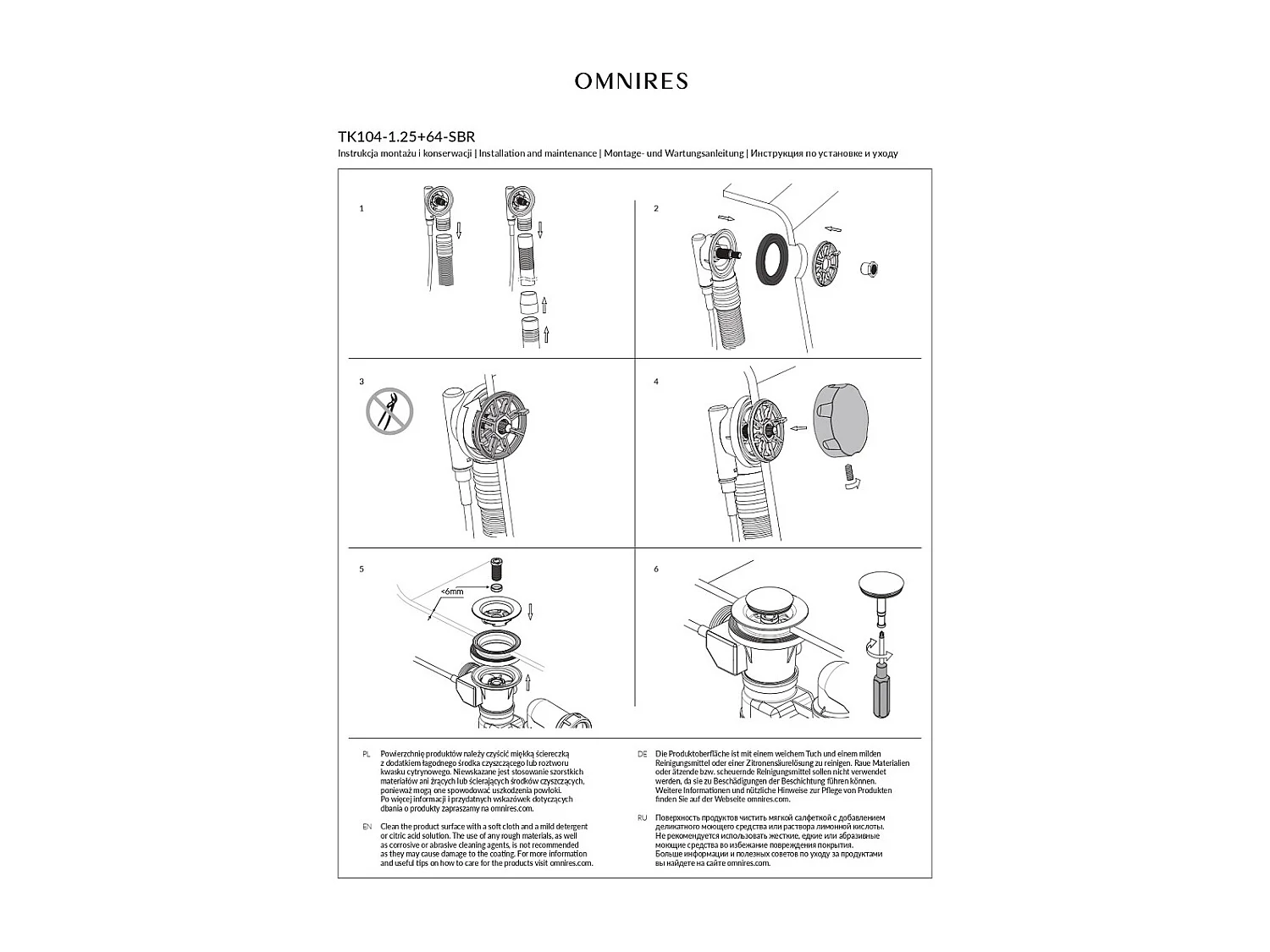 Ensemble de vidange de baignoire avec bonde extra-plat en laiton - Bronze antique