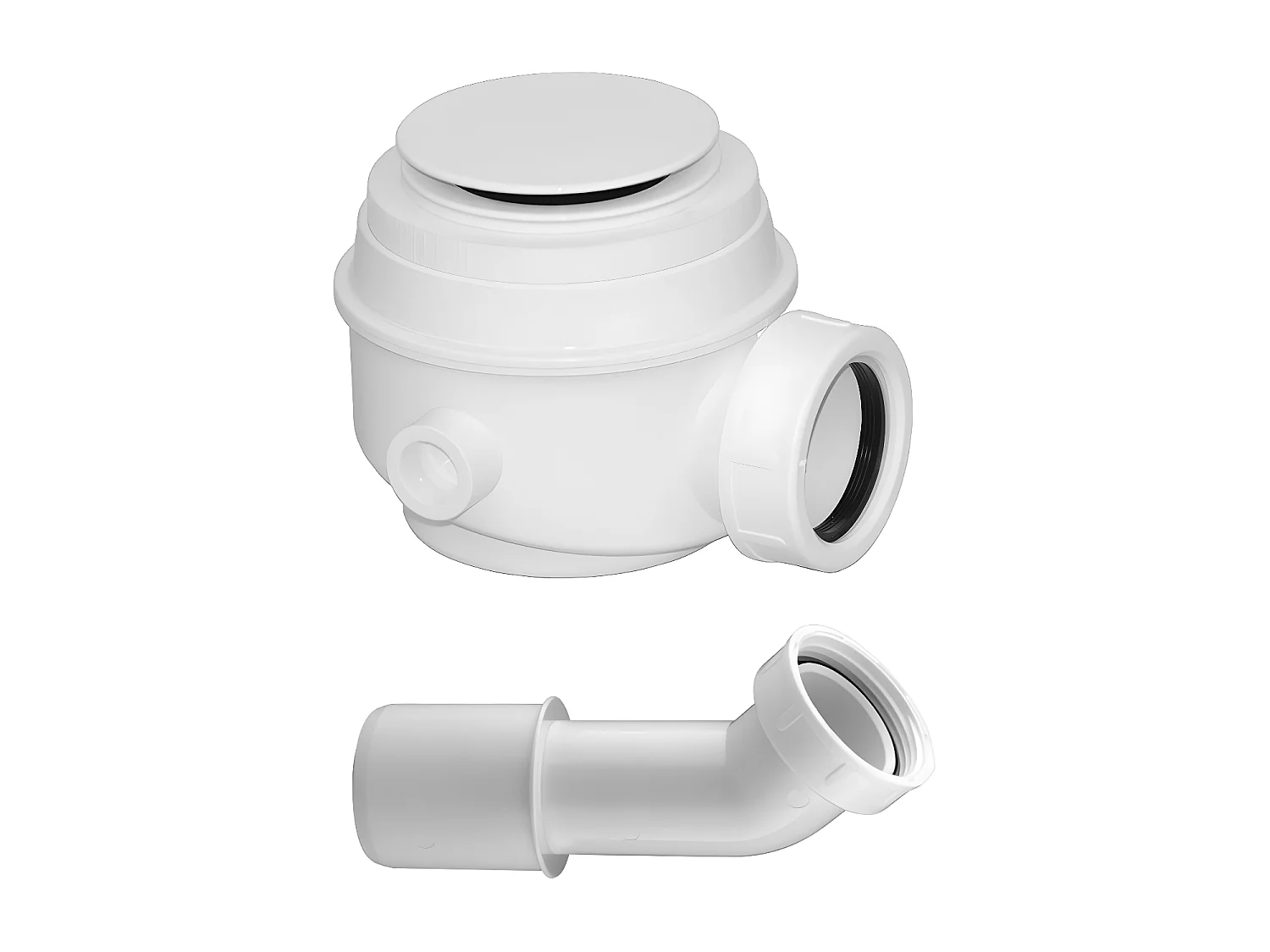 Siphon Pour Baignoire Avec Bonde Blanc