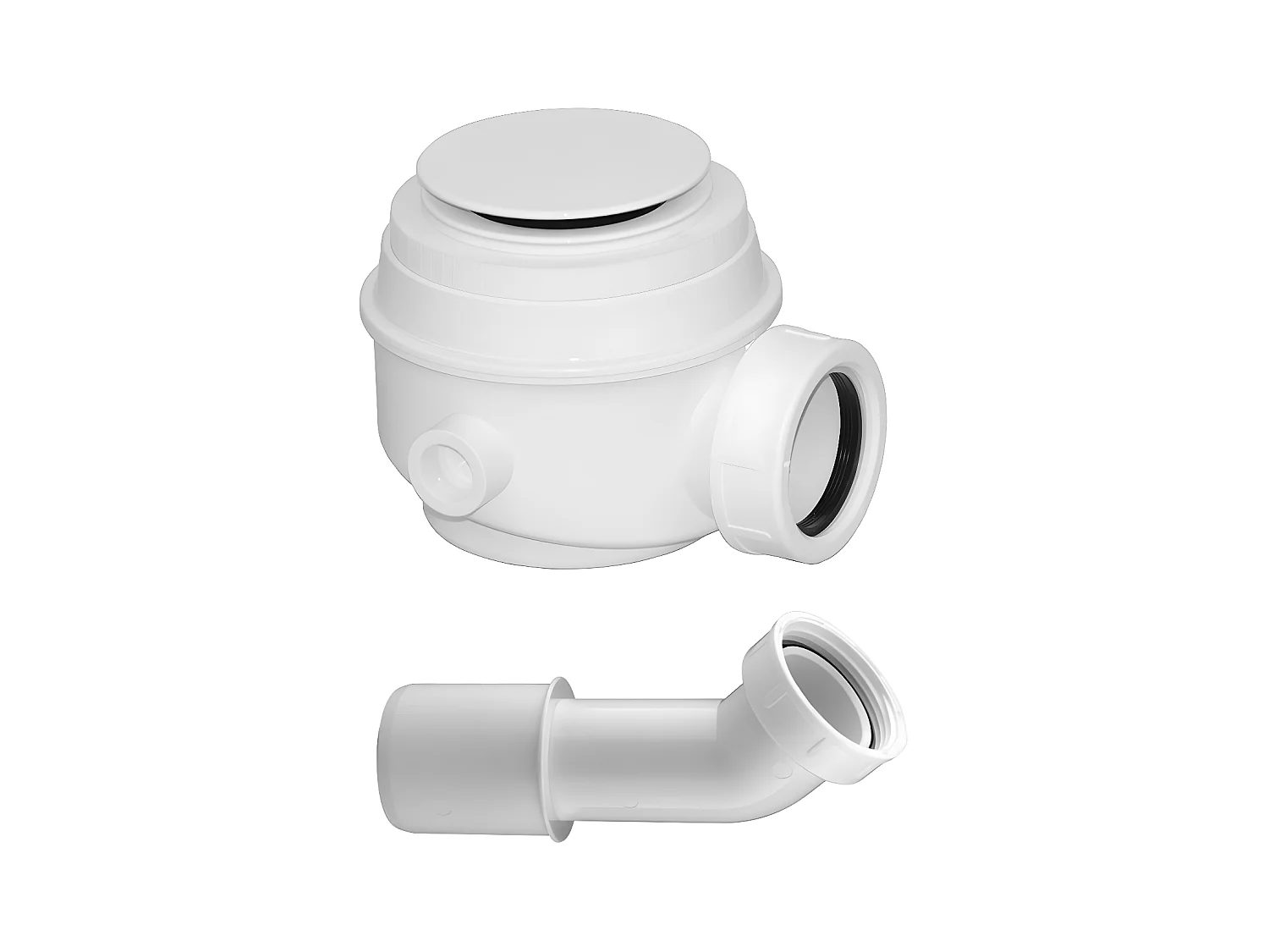 Siphon Pour Baignoire Avec Bonde Blanc