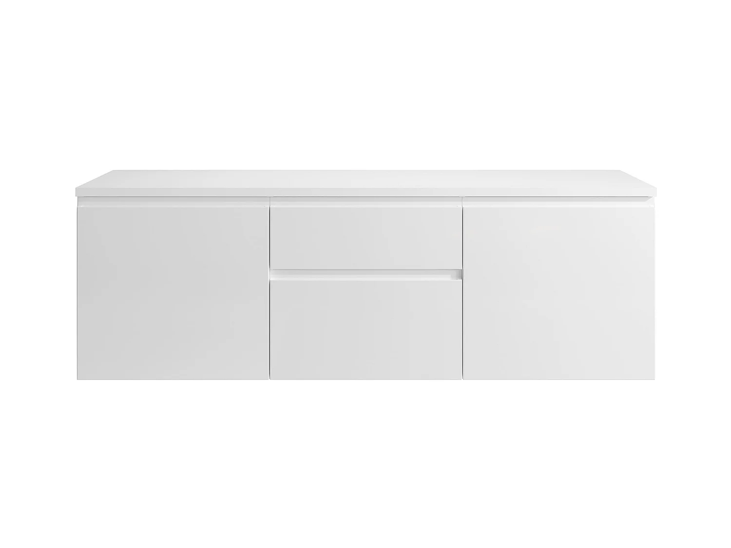 Mueble de baño flotante color blanco - 150x50 cm - JIMENA II