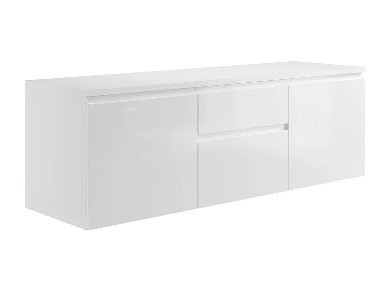 Meuble sous vasque suspendu - Blanc - 150 cm - JIMENA II
