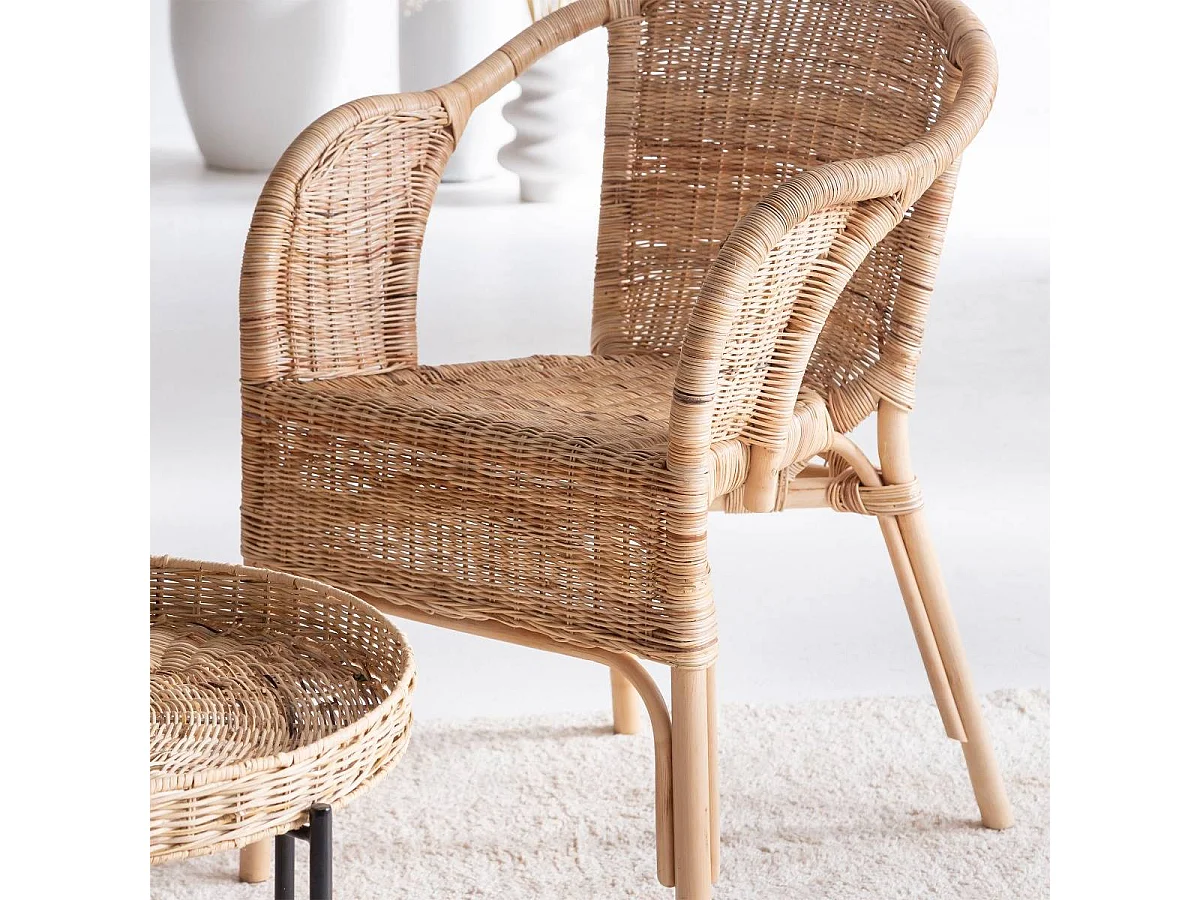 Fauteuil en rotin Nohan