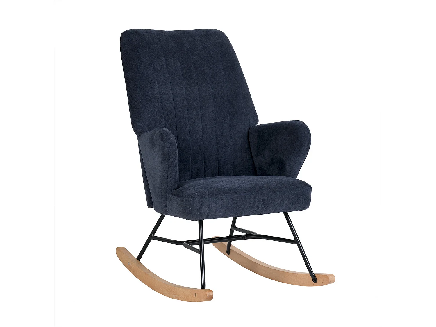 Mecedora mecedora tela azul oscuro ERSKINE KD DARK BLUE