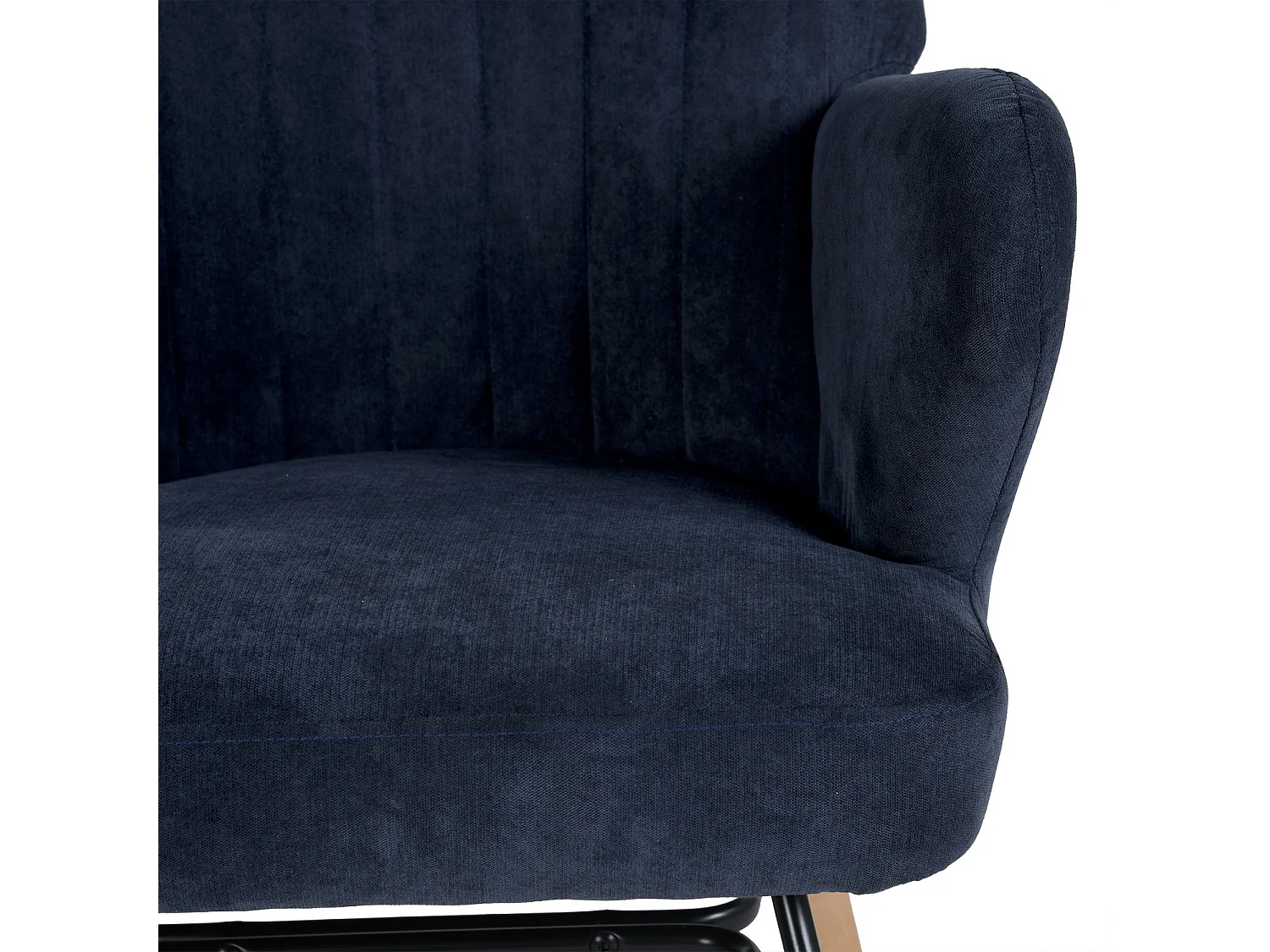 Mecedora mecedora tela azul oscuro ERSKINE KD DARK BLUE