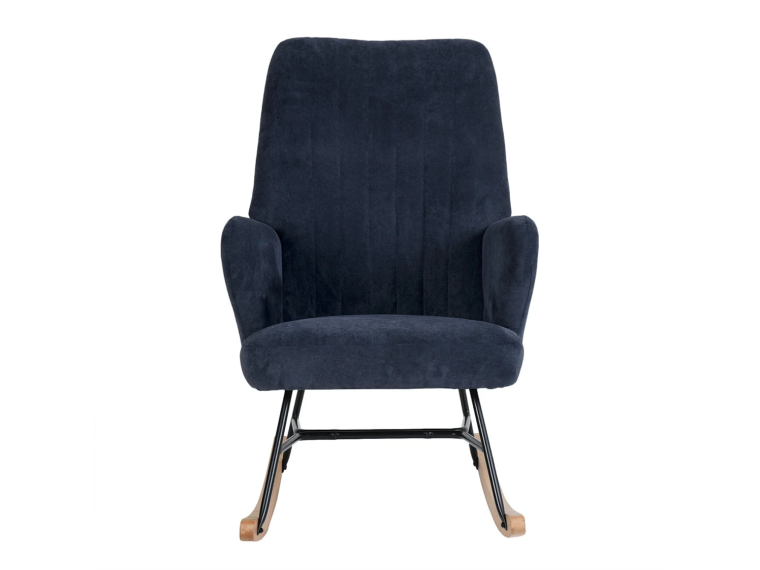 Sedia a dondolo sedia a dondolo in tessuto blu scuro ERSKINE KD DARK BLUE