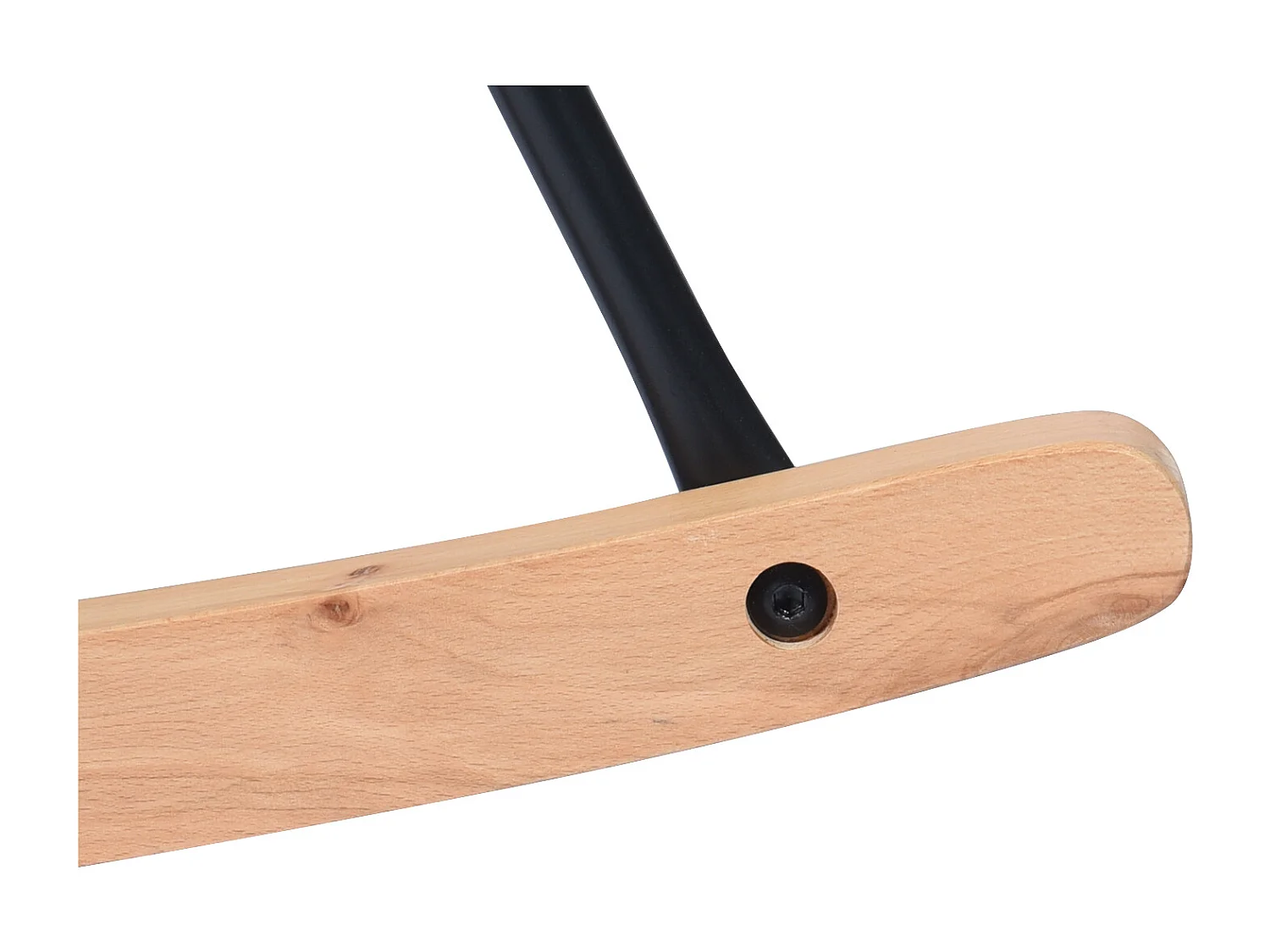 Mecedora escandinava en terciopelo gris patas de madera de haya 68 x 87 x 98 cm EPPING VELVET GRIS OSCURO