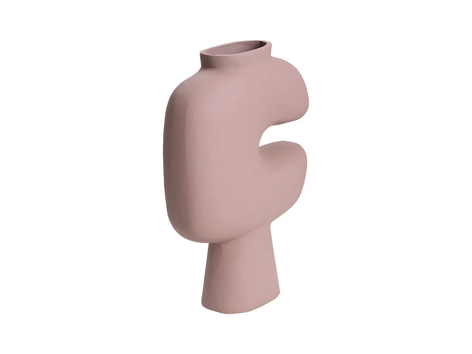 Petit vase rose en aluminium Mimosa