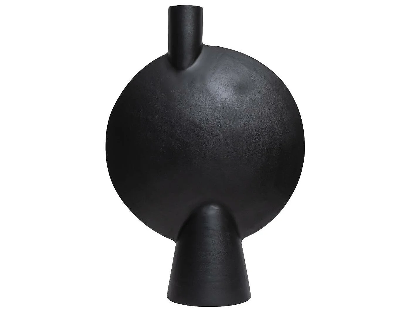 Grand vase noir Hortensia