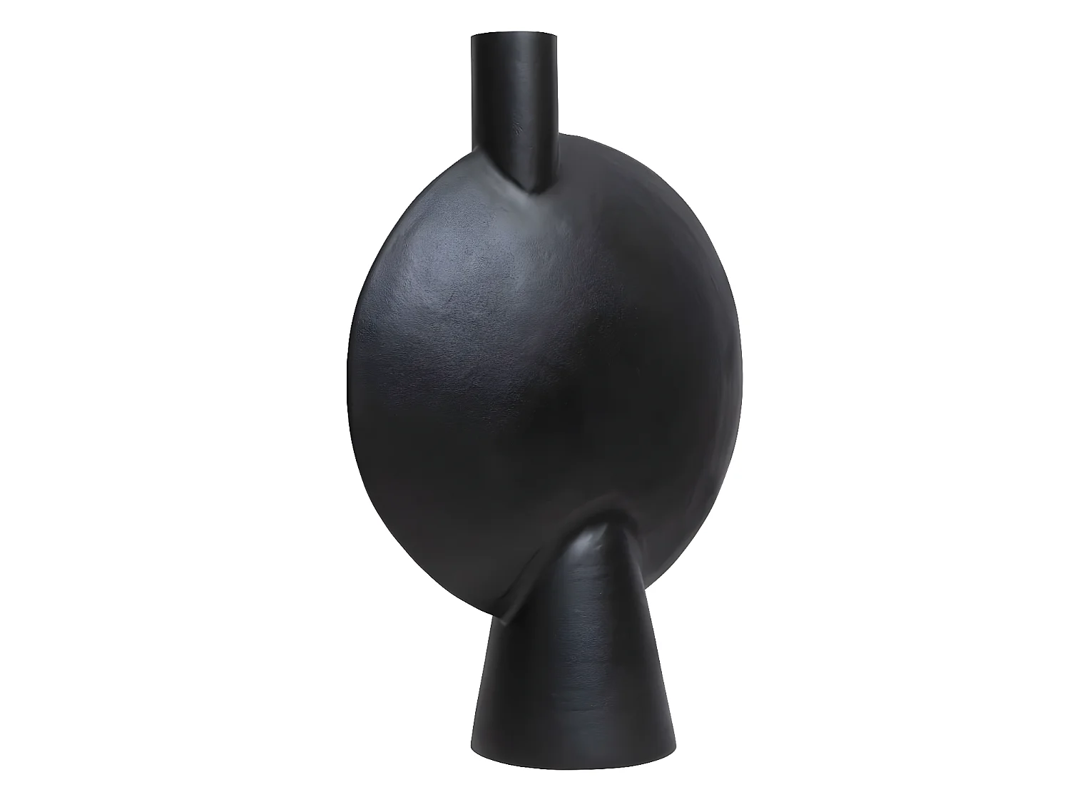 Grand vase noir Hortensia