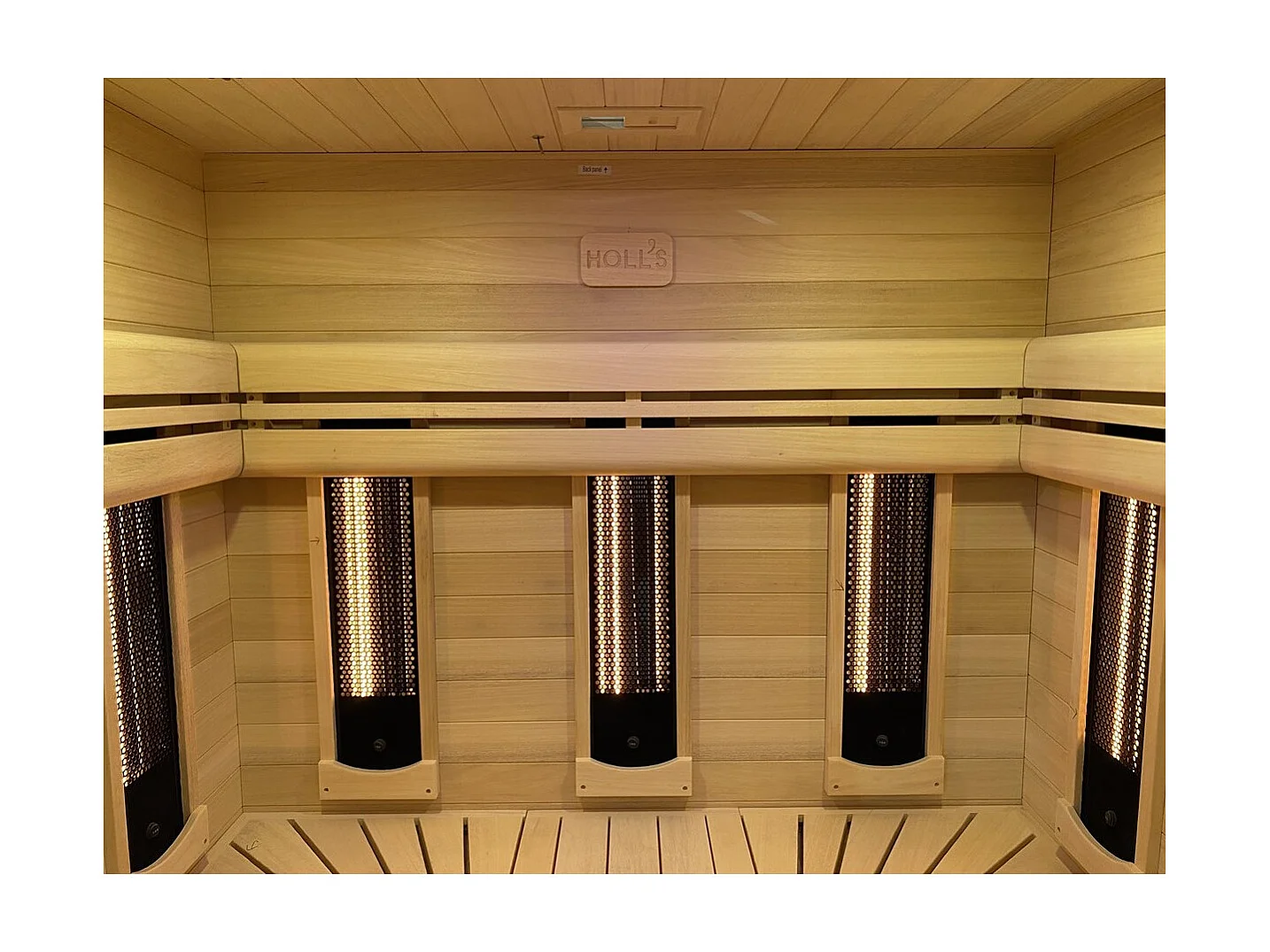 Sauna Hybride Combi Holl's - 180x140x190 cm - 4 places - En cèdre rouge et hemlock - kit complet - Pack complet - Poêle 4.5kW et
