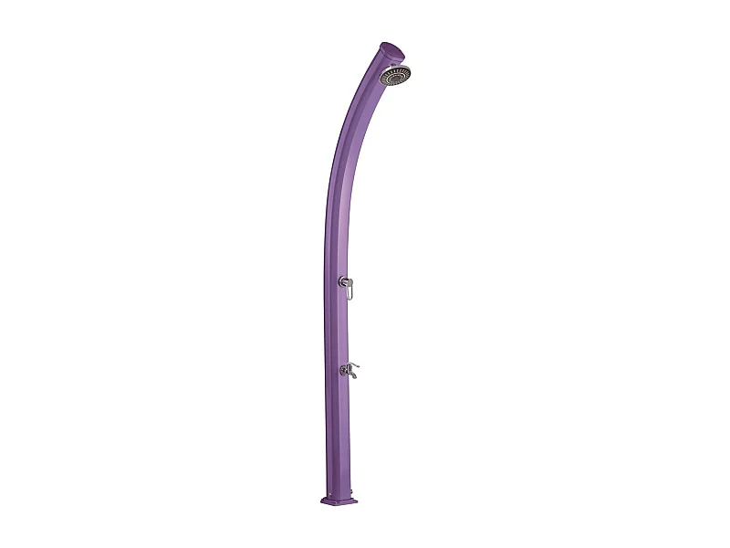 Douche Solaire Extérieure Jolly 25L Formidra 233x15x16.5cm- Aluminium - Rince pieds, Pommeau et Mitigeur -  - Coloris Violet